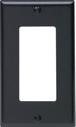 Leviton Decora Black 1 gang Thermoset Plastic Decorator Wall Plate 1 pk