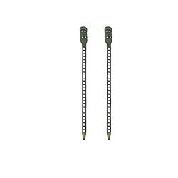 Garden Works 8 in. H X 1/4 in. W Green Plastic Plant Tie