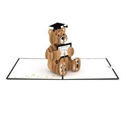 Lovepop Graduation Bear Pop-Up Greeting Card