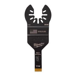 Milwaukee Universal Fit Open-Lok 3/8 in. W Bi-Metal Multi-Tool Oscillating Blade Multi-Material 1 pk