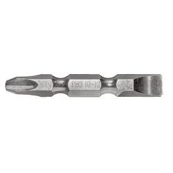 Century Drill & Tool Phillips/Slotted #3/#10-12 X 2 in. L Double-Ended Screwdriver Bit S2 Tool Steel