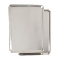 Nordic Ware Naturals 13 in. W X 18 in. L Half Sheet Pan Silver 2 pc