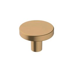 Amerock Versa Contemporary Round Cabinet Knob 1-3/8 in. D 1 in. Champagne Bronze 6 pk