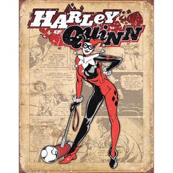 Desperate Enterprises DC Comics .125 in. H X 16 in. L Multicolored Metal Retro Wall Sign