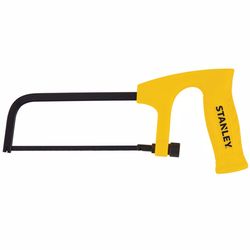 STANLEY 6 in. High Carbon Steel Hacksaw Black/Yellow 1 pc