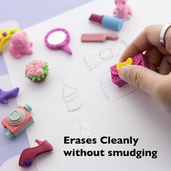 Bazic Products Assorted Pencil Eraser 4 pk