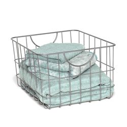 Spectrum 15 in. L X 11.75 in. W X 8 in. H Silver Basket