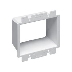 Arlington Rectangle Plastic 2 gang Box Extenders White