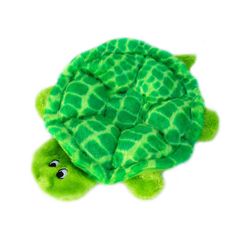 ZippyPaws Squeakie Crawler For Dog Green Plush SlowPoke the Turtle Dog Toy 1 pk
