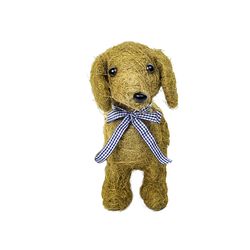 Ultimate Innovations 11.5 in. H X 5 in. W X 3.5 in. D X 4 in. D Coco Fiber Dog Standing Garden Plant