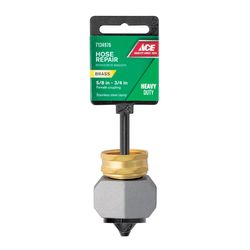 Ace 3/4 or 5/8 in. Zinc Threaded Female Hose Mender Clamp