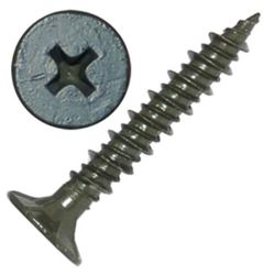 Grip-Rite No. 8 wire X 1-1/4 in. L Phillips Wafer Head Cement Board Screws 1 lb 162 pk
