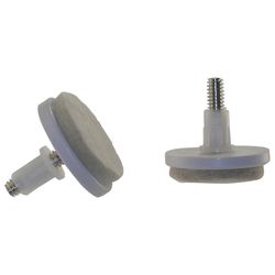 Shepherd Hardware Tan 1-1/2 in. Screw-On Felt Chair Glide 4 pk