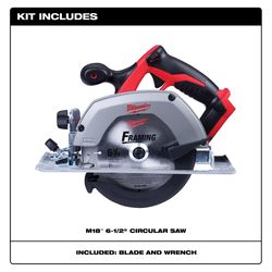 Milwaukee M18 6-1/2 in. Cordless Brushed Circular Saw Tool Only