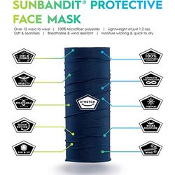 Flying Fisherman SunBandit Stormy Gray Neck Gaiter 1 pk