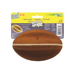 Nylabone Power Play For Dog Brown/White Football Dog Toy Medium 1 pk