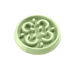 TarHong Slow Chow Green Medallion Polypropylene 1 cups Feeder Maze Bowl