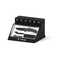 TRUE Black 3CR13 Stainless Steel > 6 in. Replaceable Blade Knife