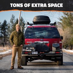 Mockins 72x36x6 XL Cargo Carrier w/ Lights & Plate Bracket Cargo Carrier Set 1 pk