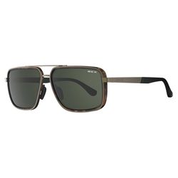 BEX Sunglasses Sunglasses Unisex Brushed Bronze Frame Forest Lens Polarized