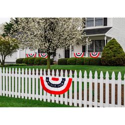 Briarwood Lane Patriotic Banner Flag 18 in. H X 36 in. W