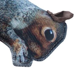 Browning For Dog Gray Fabric Squirrel Squeak Dog Toy One Size 1 pk