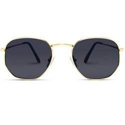 WearMe Pro Sunglasses Black Frame Gold Lens