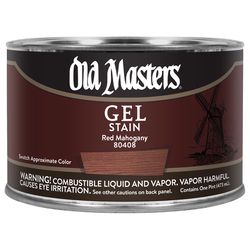 Old Masters Semi-Transparent Red Mahogany Oil-Based Alkyd Gel Stain 1 pt