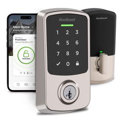 Kwikset Satin Nickel Metal Electronic Deadbolt