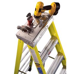 Werner 12 ft. H Fiberglass Step Ladder Type IAA 375 lb. cap.
