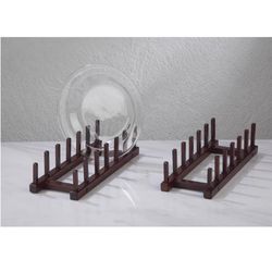 Tripar 3 in. Wood Plate Stand