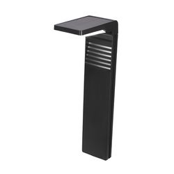 Techko Matte Black Solar Powered 0.4 W LED Pathway Light 1 pk