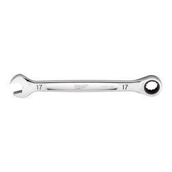 Milwaukee 17 mm X 17 mm 12 Point Metric Combination Wrench 10.14 in. L 1 pc