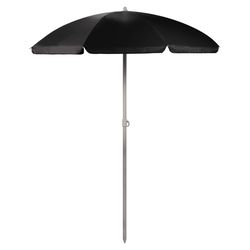 Oniva Portable Beach Umbrella 66 ft. Tiltable Black Beach Umbrella
