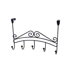 Spectrum 17 in. L Black Steel Hook Rack 1 pk