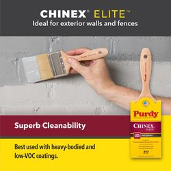 Purdy Chinex Elite Sprig 3 in. Extra Stiff Flat Trim Paint Brush