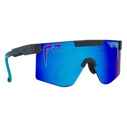 Pit Viper Sunglasses Unisex Black Frame Blue Lens