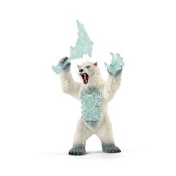 Schleich Eldrador Blizzard Bear w/Weapon Toy Multicolored