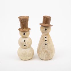 Gerson Rustic Snowman Table Decor 7 in.