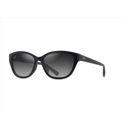 Maui Jim Punono Sunglasses Unisex Shiny Black Frame Neutral Grey Lens Polarized