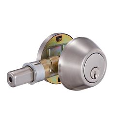 Ace Mobile Home Brushed Chrome Metal Single Cylinder Deadbolt