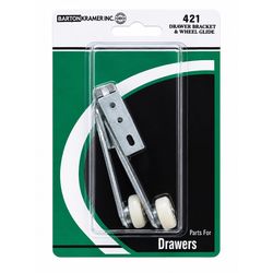 Barton Kramer 3.5 in. L Steel Drawer Bracket Wheel Guide 2 pk