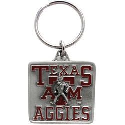 HILLMAN NCAA Tempered Steel Gray Split Ring Keychain