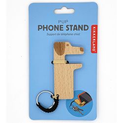 Kikkerland Silver Pup Phone Stand For All Smartphones