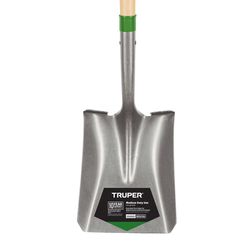 Truper 58 in. Steel Square Transfer Shovel Wood Handle