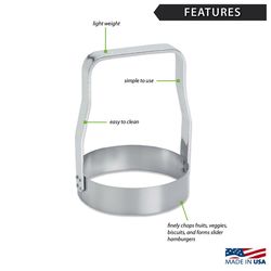 Rada Cutlery Silver Stainless Steel Food Chopper