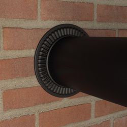 Imperial 4 in. D 28 Ga. Steel Stove Pipe Trim Collar