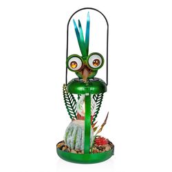 Alpine Green Acrylic/Iron 16 in. H Outdoor Decoration