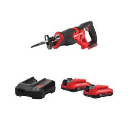 CRAFTSMAN V20* 2Ah Battery and Charger Starter Kit with CRAFTSMAN V20* Cordless Reciprocating Saw