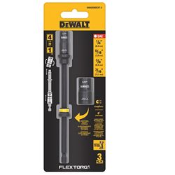 DEWALT Flextorq 1/4,5/16,3/8,7/16 in. X 6 in. L Black Oxide Double-Ended Nut Driver Set 3 pc